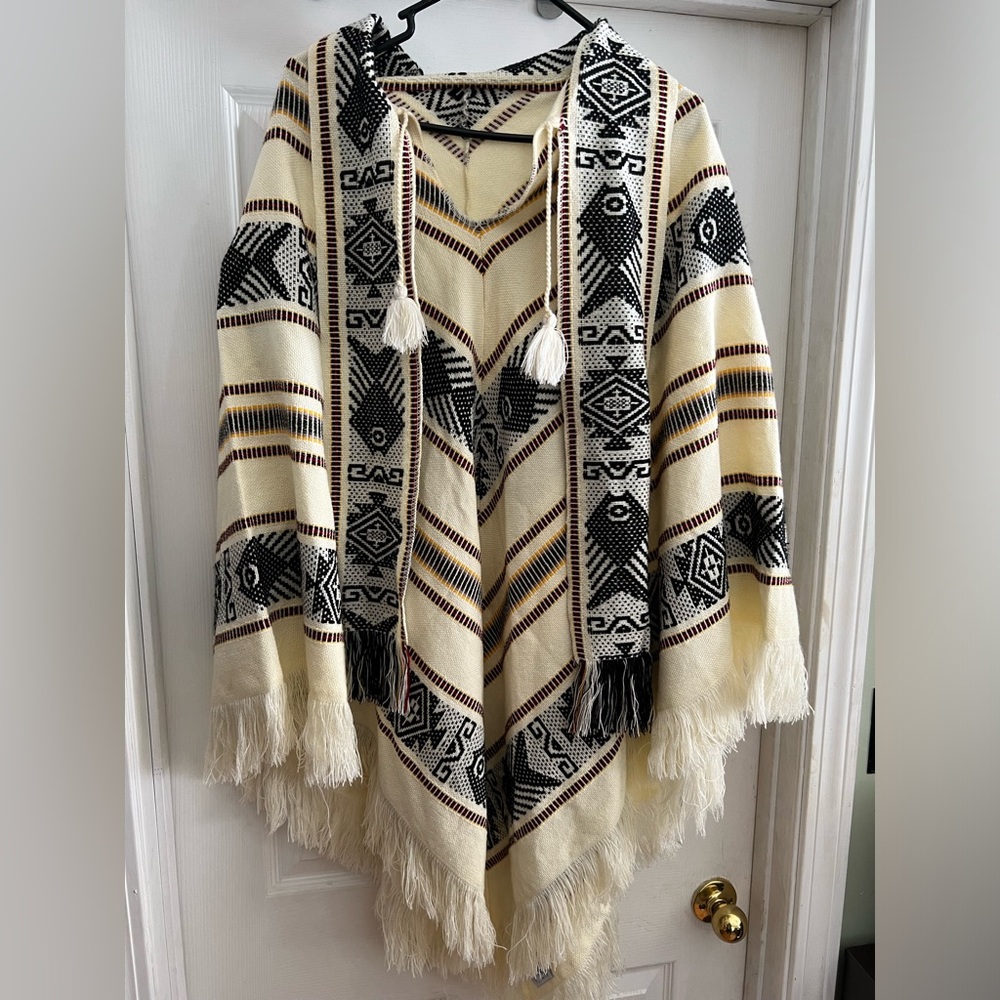 Native American type hippie shawl (OS)